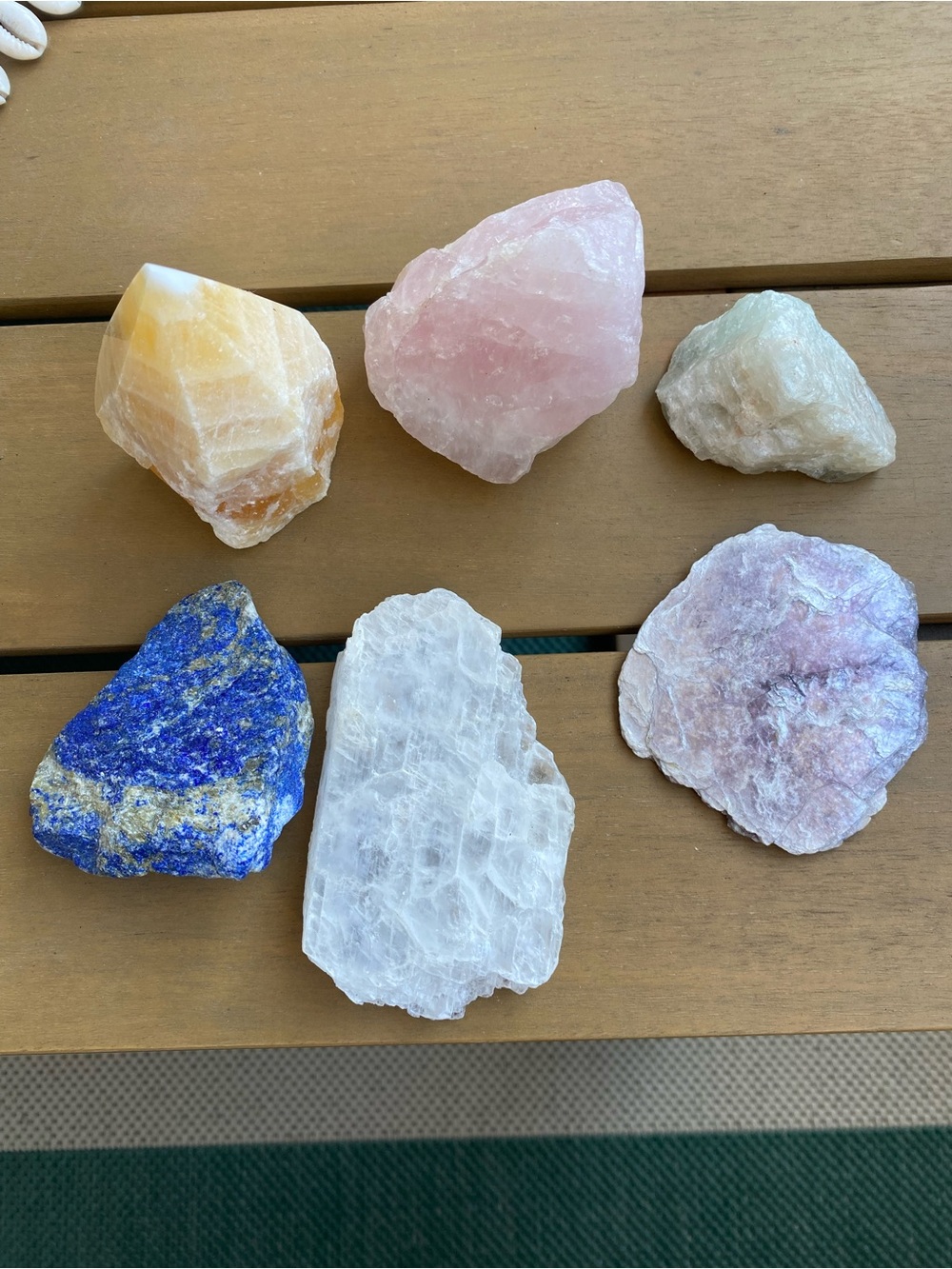 💙✨Natural Crystal Lot - Rose Quartz, Lapis, Calcite, Selenite